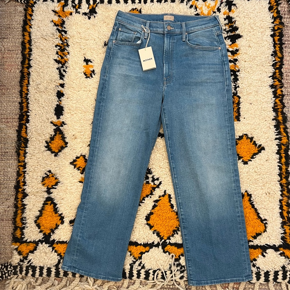 MOTHER Denim The Rambler Zip Ankle Size 30